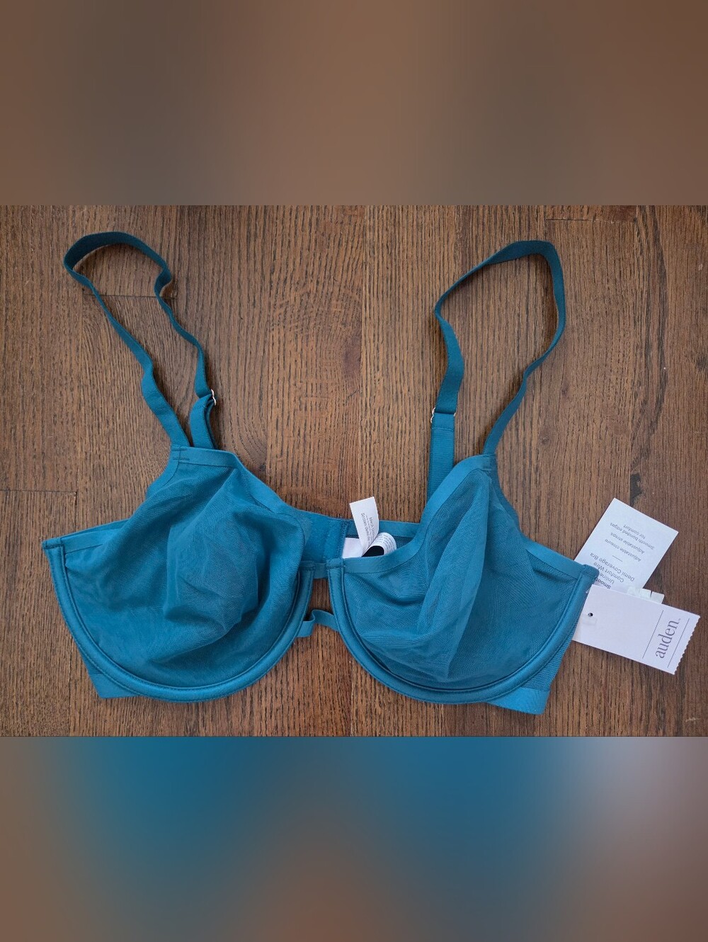 New Auden Womens 34D Smooth Unlined Comfort Wire Demi Coverage Bra